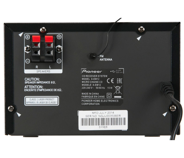 Pioneer X-EM12 2x15w czarna - 276531 - zdjęcie 3